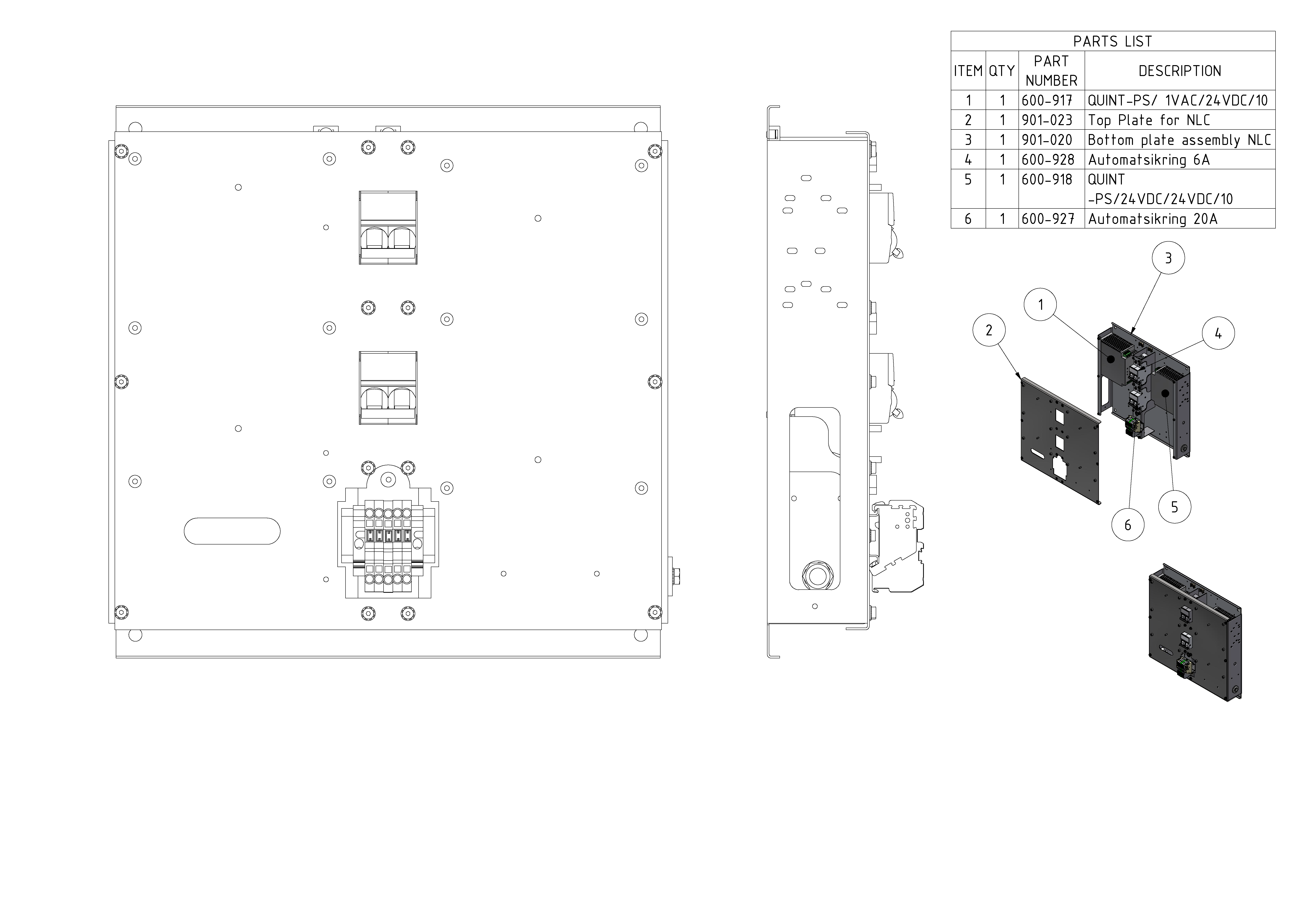 Full size NLC - 1 AC and 1 DC power supply Full size NLC - 1 AC and 1 DC power supply